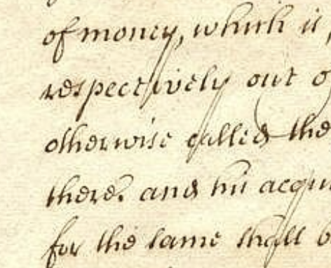 Handwriting of Sir Christopher Wren, the architect of St Paul's Cathedral: long downstrokes reaching into the line below, and wide spaces between the lines