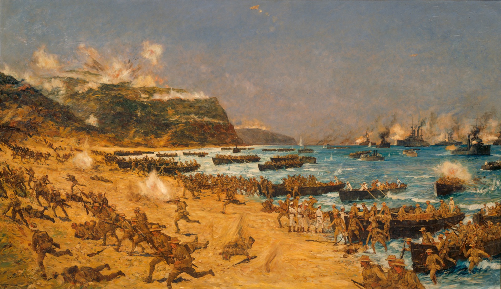 The Landing at Gallipoli, 1915