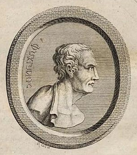Engraved portrait medallion of the Athenian statesman Phocion, from an eighteenth-century plate